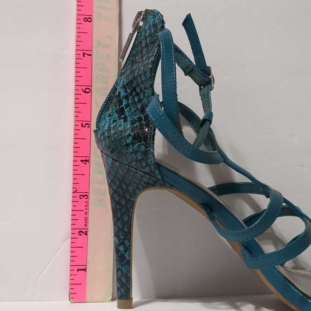 Christian Siriano for Payless aqua blue heels sandals women size 9.5 - Picture 12 of 15